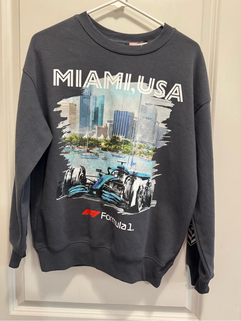 & Other Stories Charcoal Miami, USA Graphic Crewneck